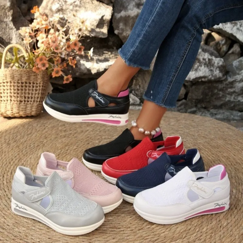 Velcro Hook Loop - Zapatillas de Plataforma para Mujer, con