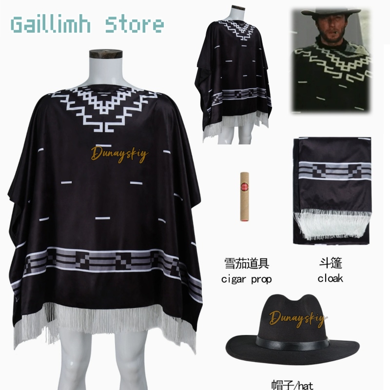 Free Cosplay Prop Patterns - Película Cosplay Clint Eastwood Poncho vaquero