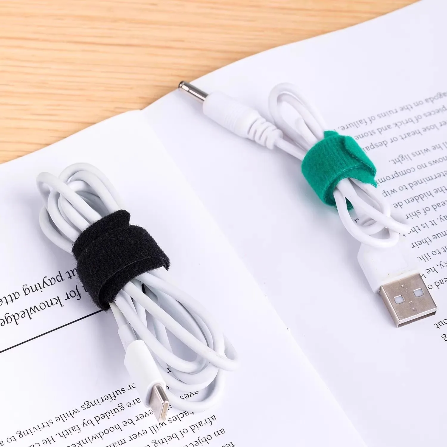 Organizador de cables reutiliz - Velcro Hook Loop reseña y precio