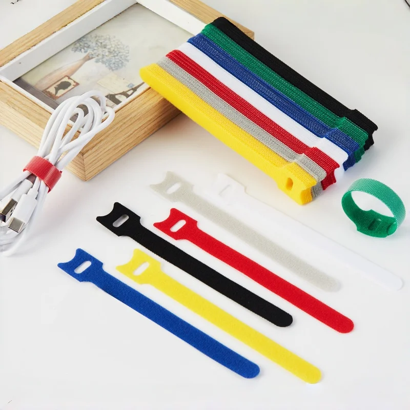 Organizador de cables reutiliz - Velcro Hook Loop reseña y precio