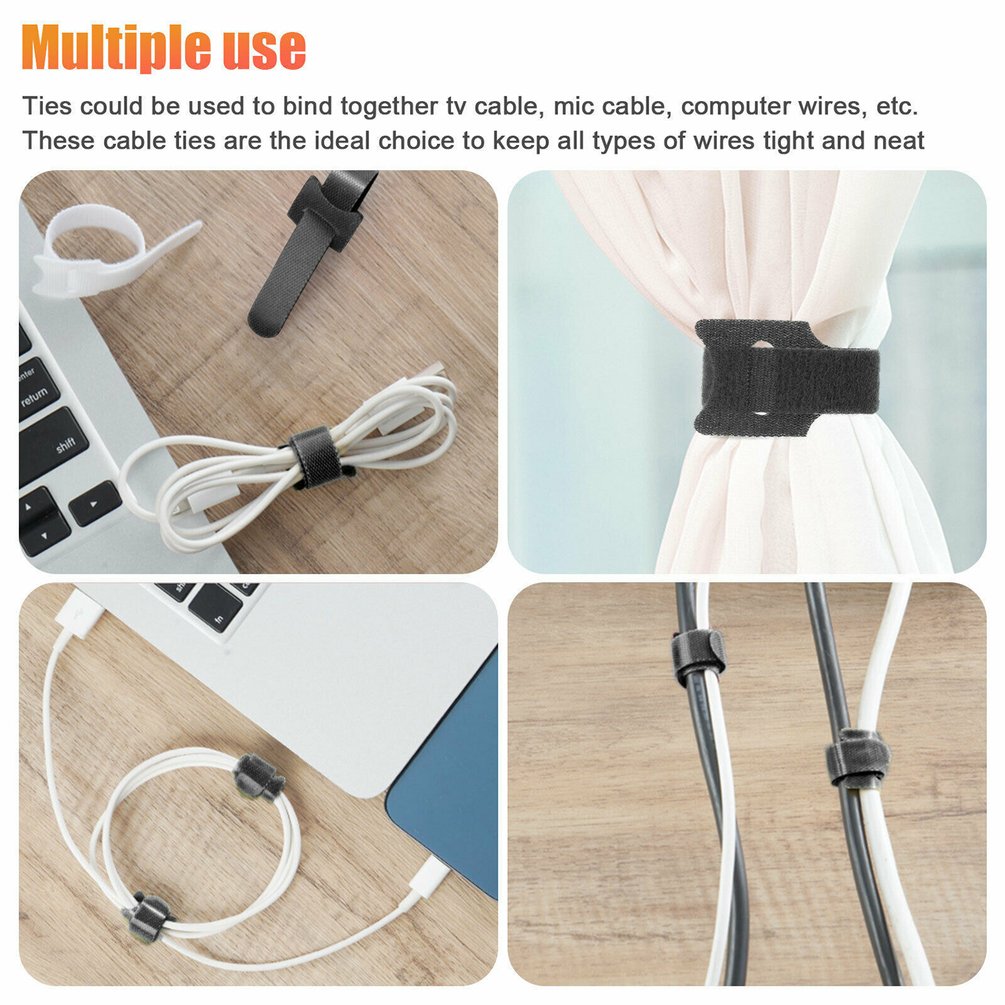 Velcros para cables, correas d - Velcro Hook Loop reseña y precio